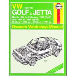 Volkswagen Golf & Jetta (Petrol) Mar 84-92 (Owners Workshop Manual)