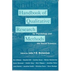 Handbook Of Qualitative Research Methods For Psychology And The Social Sciences