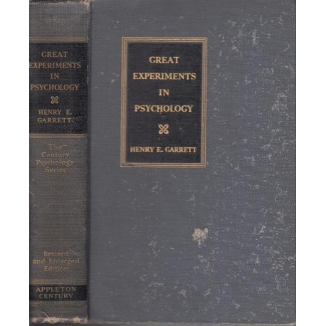 Great Experiments in Psychology (The Century Psychology Series, Hardcover)