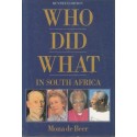 Who Did What In South Africa (Revised, Hardcover)