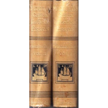 Critical and Historical Essays Contributed to 'The Edinburgh Review' (1883 Leather-bound Hardcover)