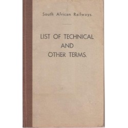 South African Railways SAR-SAS List of Technical & Other Terms