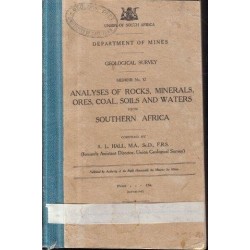 Analyses of Rocks, Minerals, Ores, Coal, Soils and Waters from Southern Africa