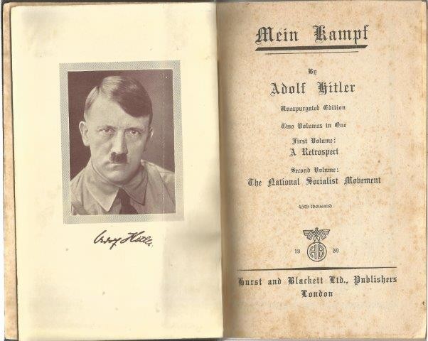 History & Politics - Mein Kampf (Unexpurgated Edition) 1st Vol A ...