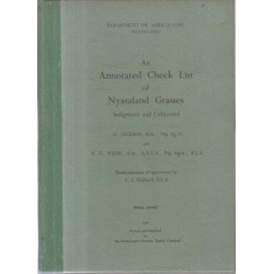 An Annotated Check List Of Nyasaland Grasses Indigenous And Cultivated