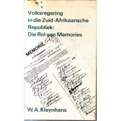 Volksregering in die Zuid-Afrikaansche Republiek: Die Rol van Memories