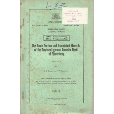 The Basic Portion and Associated Minerals of the Bushveld Igneous Complex North of Pilanesberg